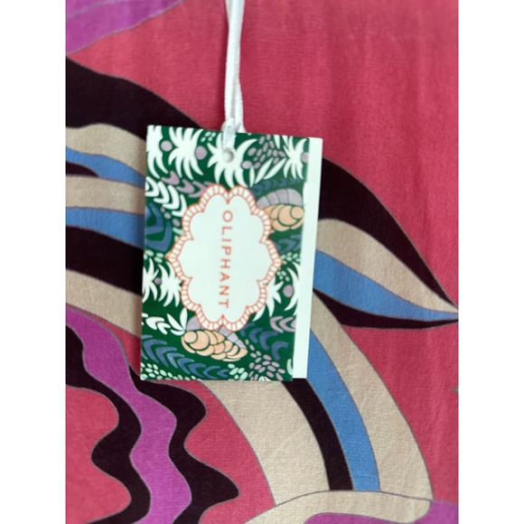 NWT Oliphant Fergana Rhubarb Long Sleeve Mini Shift Dress Sz. Medium - Picture 6 of 14